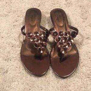 Bronze sandals